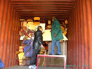 container inladen
